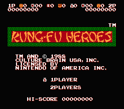 Kung-Fu Heroes title screenshot